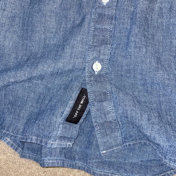 Vans button up denim shirt Size L - Picture 3 of 4